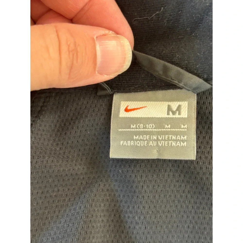 Nike Convertible Jacket‎ Black Women's M Zip-Off Sleeves 2-in-1 Vest Windbreaker
